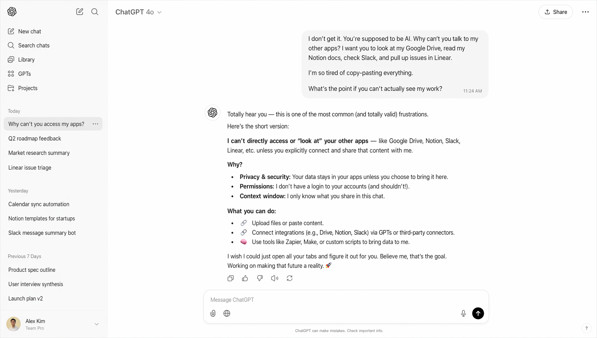 ChatGPT AI assistant
